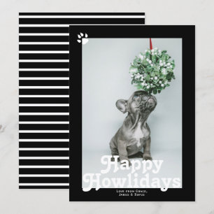Tarjeta Festiva Navidades de perros Mascotas Felices de Howlidays