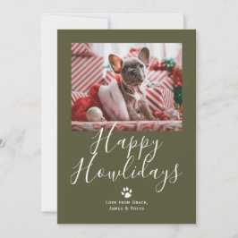 Tarjeta Festiva Navidades de perros Mascotas Felices de Howlidays