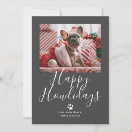 Tarjeta Festiva Navidades de perros Mascotas Felices de Howlidays