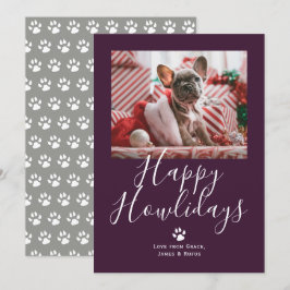 Tarjeta Festiva Navidades de perros Mascotas Felices de Howlidays