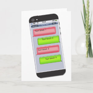 Tarjeta Festiva Navidades de PERSONALIZABLE Saludo de Mensajes de 