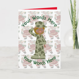 Tarjeta Festiva Navidades de Personalizado de soldados de juguete 