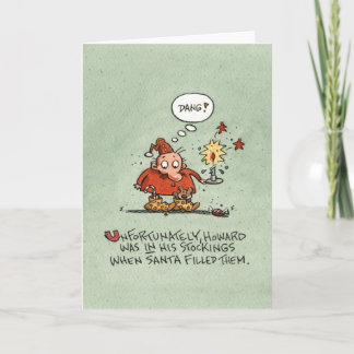 Tarjeta Festiva Navidades de pie