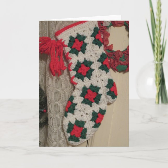 Tarjeta Festiva Navidades de pie (Anverso)