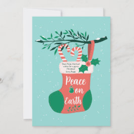 Tarjeta Festiva Navidades de pie