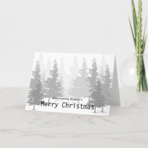 Tarjeta Festiva Navidades de Pine Forest