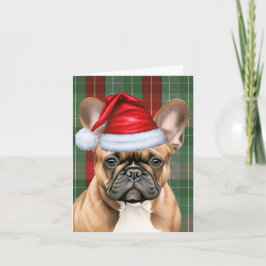 Tarjeta Festiva Navidades de plástico rojo verde de temporada del 