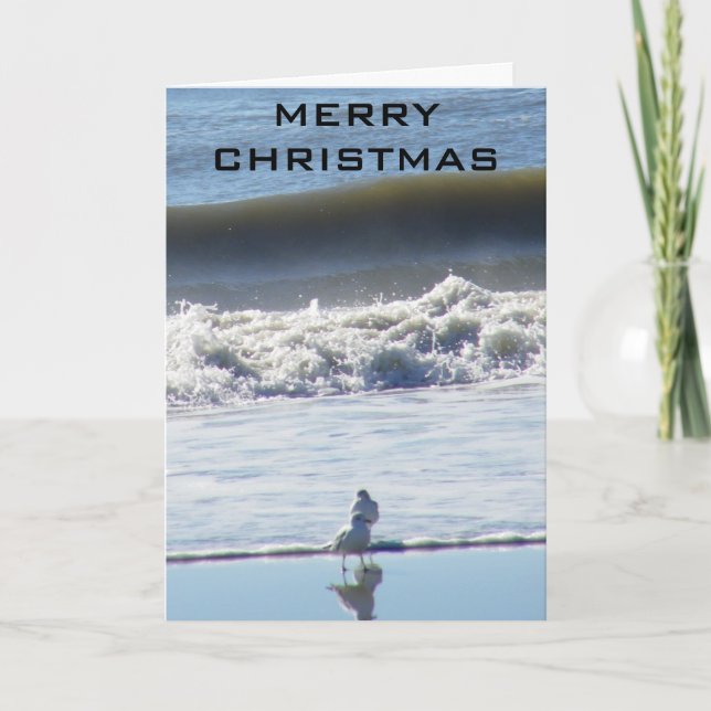 TARJETA FESTIVA NAVIDADES DE PLAYA DESEADOS (Anverso)