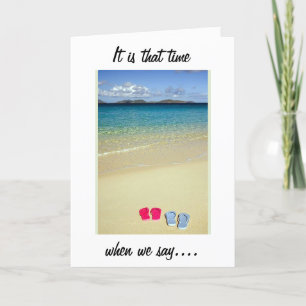TARJETA FESTIVA NAVIDADES DE PLAYA/SUNNY NEW YEAR TE DESEA