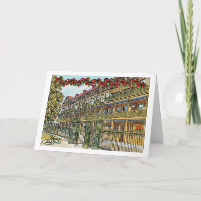 Tarjeta Festiva Navidades de Pontalba (Anverso)