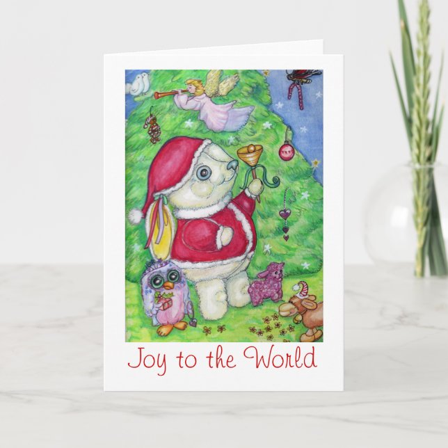 Tarjeta Festiva Navidades de Pookie (Anverso)