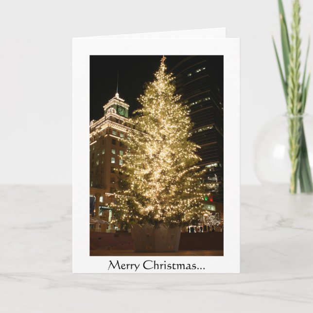 Tarjeta Festiva Navidades de Portland (Anverso)