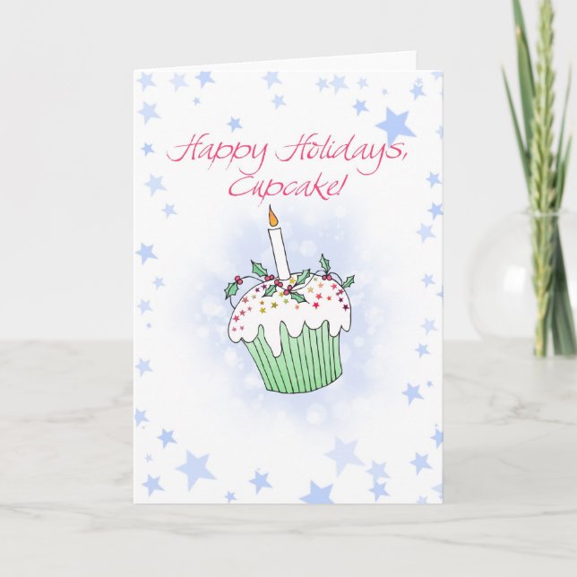 Tarjeta Festiva navidades de quequitos (Anverso)