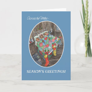 Tarjeta Festiva Navidades de ratones se rinden saludos de temporad