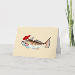Tarjeta Festiva Navidades de Red Santa Hat