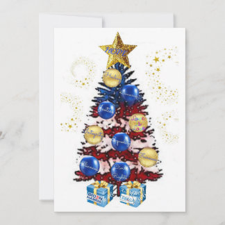 Tarjeta Festiva Navidades de restauración