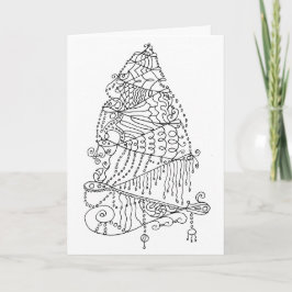 Tarjeta Festiva Navidades de resumen de velas de cinta de opciones