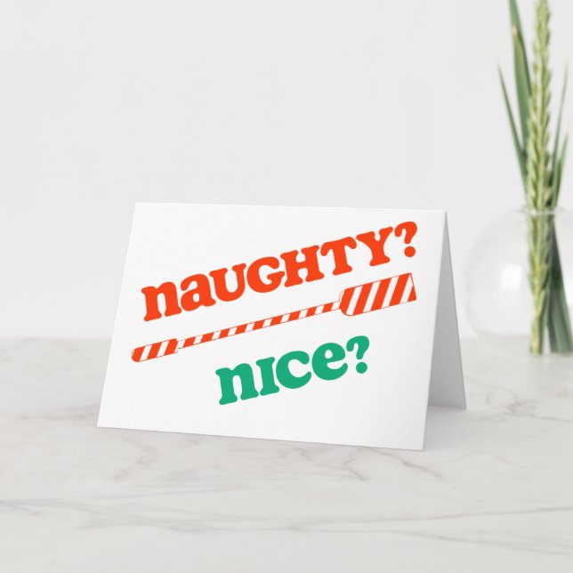 Tarjeta Festiva Navidades de RowChick traviesos OAR lindo? (Anverso)