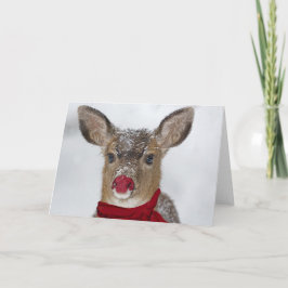 Tarjeta Festiva Navidades de Rudolph