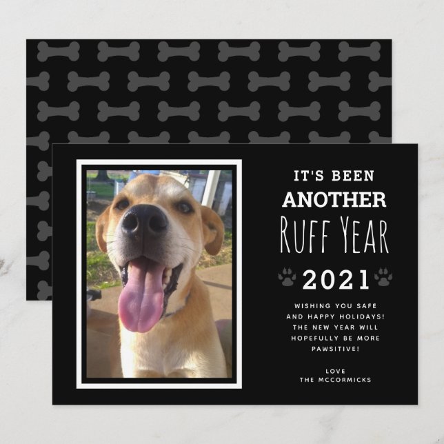 Tarjeta Festiva Navidades de Ruff Year 2021 (Anverso / Reverso)