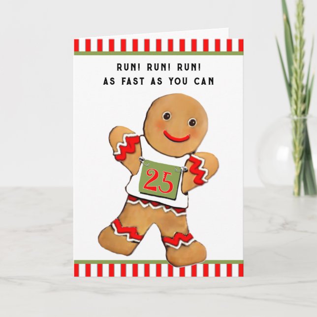 Tarjeta Festiva Navidades de Runners (Anverso)