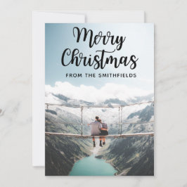 Tarjeta Festiva Navidades de Rustic Adventure Happy Holidays