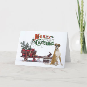 Tarjeta Festiva Navidades de Rustic Boxer