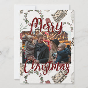 Tarjeta Festiva Navidades de Rustic Farmhouse