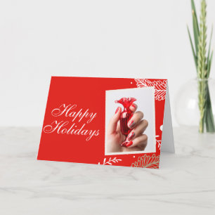 Tarjeta Festiva Navidades de salón o spa/Tarjeta de vacaciones