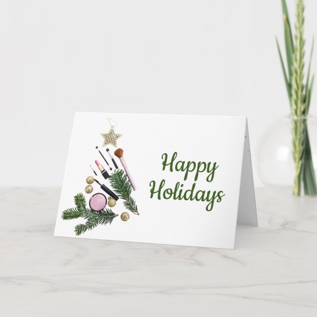 Tarjeta Festiva Navidades de salón o spa/Tarjeta de vacaciones (Anverso)