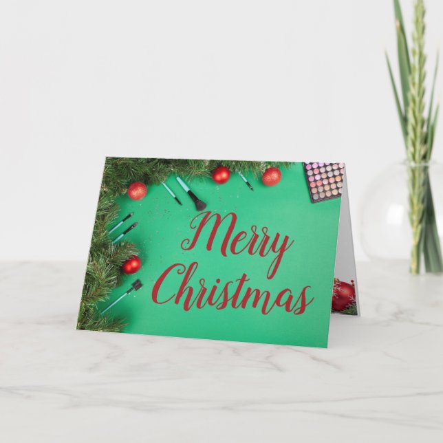 Tarjeta Festiva Navidades de salón o spa/Tarjeta de vacaciones (Anverso)