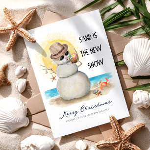 Tarjeta Festiva Navidades de Sandman Tropical Beach