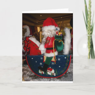 Tarjeta Festiva Navidades de Santa Claus decorados Imprimir/Diseño
