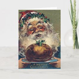 Tarjeta Festiva Navidades de Santa Claus Ham Holly