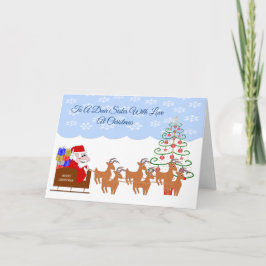Tarjeta Festiva Navidades de Santa Sleigh