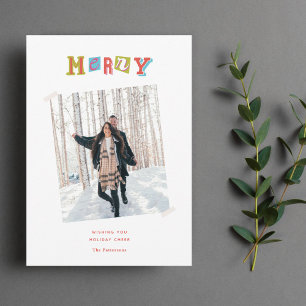 Tarjeta Festiva Navidades de Scrapbook Recuerdos