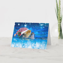 Tarjeta Festiva Navidades de Sea Otter
