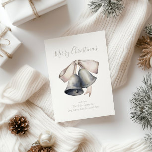 Tarjeta Festiva Navidades de Silver Bells