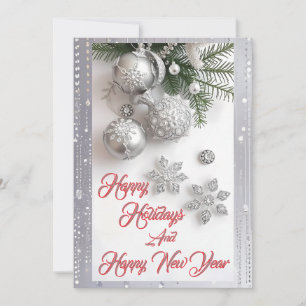 Tarjeta Festiva Navidades de Silverbell Sparkle simplemente encant