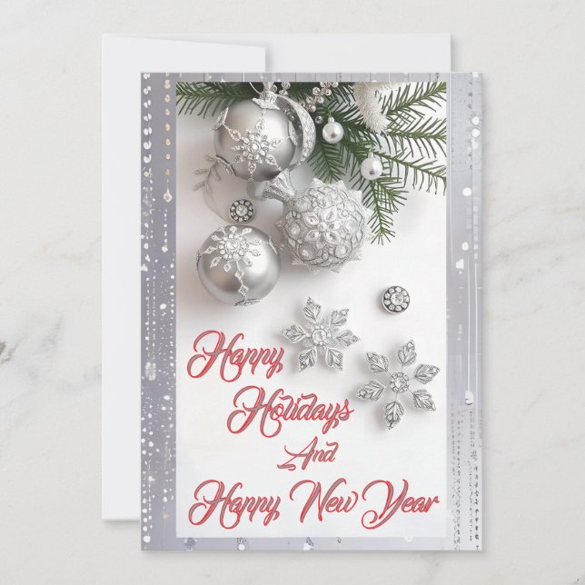 Tarjeta Festiva Navidades de Silverbell Sparkle simplemente encant (Anverso)