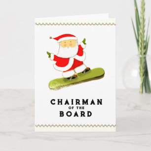 Tarjeta Festiva Navidades de Snowboard