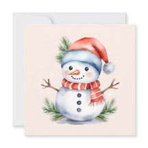 Navidades de Snowman de color rosa pastel