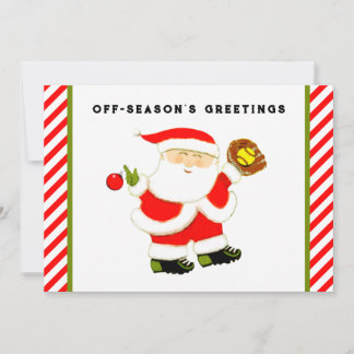 Tarjeta Festiva Navidades de Softbol