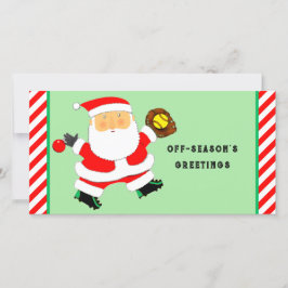 Tarjeta Festiva Navidades de Softbol