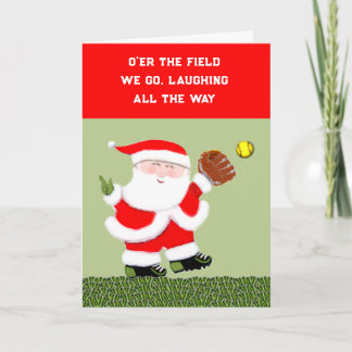 Tarjeta Festiva Navidades de Softbol