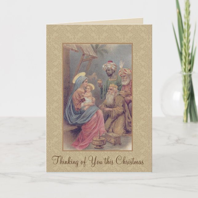 Tarjeta Festiva Navidades de solidaridad Epiphany Three Kings Sace (Anverso)