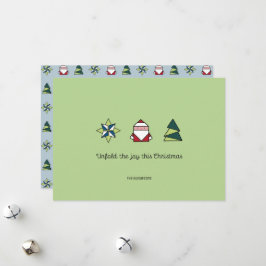 Tarjeta Festiva Navidades de Spearmint Origami