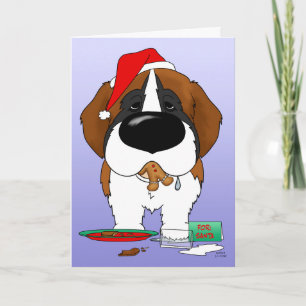 Tarjeta Festiva Navidades de St. Bernard