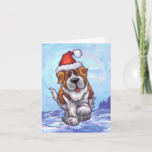 Tarjeta Festiva Navidades de St. Bernard