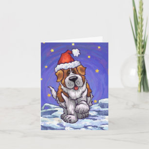 Tarjeta Festiva Navidades de St. Bernard